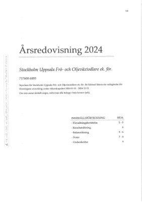 SUFO Årsredovisning 2024
